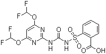 CAS # 113036-87-6, Primisulfuron, 2-[4,6-Bis(difluoromethoxy)pyrimidin-2-ylcarbamoylsulfamoyl]benzoic acid