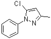 structure of CAS# 1131-17-5, 5-氯-3-甲基-1-苯基-1H-吡唑