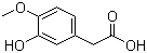 structure of CAS# 1131-94-8, 3-羟基-4-甲氧基苯乙酸