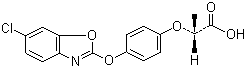 CAS # 113158-40-0, Fenoxaprop-P, (R)-2-[4-(6-Chloro-1,3-benzoxazol-2-yloxy)phenoxy]propionic acid
