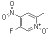 structure of CAS# 113209-88-4, 5-氟-4-硝基-2-皮考啉 N-氧化物