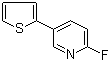 structure of CAS# 1132832-80-4, 2-Fluoro-5-(2-thienyl)pyridine