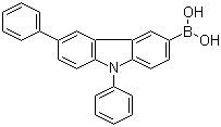structure of CAS# 1133058-06-6, B-(6,9-Diphenyl-9H-carbazol-3-yl)boronic acid