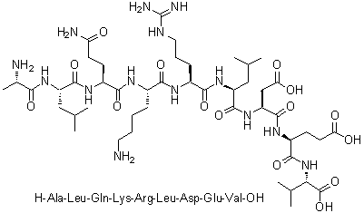 CAS # 1133963-58-2, L-Alanyl-L-leucyl-L-glutaminyl-L-lysyl-L-arginyl-L-leucyl-L-alpha-aspartyl-L-alpha-glutamyl-L-valine