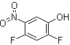 structure of CAS# 113512-57-5, 2,4-二氟-5-硝基苯酚