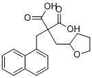 CAS # 113527-39-2, 1-(Tetrahydro-2-furyl)-3-(1-naphthyl)propane-2,2-dicarboxylic acid, 2-(naphthalen-1-ylmethyl)-2-(oxolan-2-ylmethyl)propanedioic acid