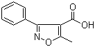 structure of CAS# 1136-45-4, 5-Methyl-3-phenylisoxazole-4-carboxylic acid