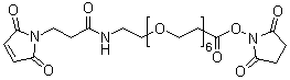 structure of CAS# 1137109-21-7, 25-(2,5-二氢-2,5-二氧代-1H-吡咯-1-基)-23-氧代-4,7,10,13,16,19-六氧杂-22-氮杂二十五烷酸 2,5-二氧代-1-吡咯烷基酯