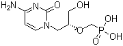 CAS # 113852-37-2, Cidofovir, [1-(4-Amino-2-oxo-pyrimidin-1-yl)-3-hydroxy-propan-2-yl]oxymethylphosphonic acid