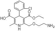 CAS 登录号：113994-37-9, 去甲氨氯地平, 2-[(2-氨基乙氧基)甲基]-4-(2-氯苯基)-1,4-二氢-6-甲基-3,5-吡啶二甲酸 3-乙酯