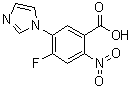 structure of CAS# 1141669-65-9, 4-氟-5-(1H-咪唑-1-基)-2-硝基苯甲酸