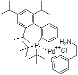 CAS # 1142811-12-8, Chloro[2-(di-tert-butylphosphino)-2',4',6'-triisopropyl-1,1'-biphenyl][2-(2-aminoethyl)phenyl)]palladium(II), tBuXPhos Pd G1