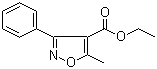 structure of CAS# 1143-82-4, 5-甲基-3-苯基异恶唑-4-羧酸乙酯