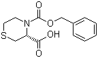 structure of CAS# 114580-22-2, (R)-4-苄氧羰基硫代吗啉-3-甲酸