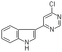 structure of CAS# 1146080-38-7, 3-(6-氯-4-嘧啶基)-1H-吲哚