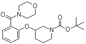 CAS 登录号：1146080-58-1, 3-[2-(4-吗啉基羰基)苯氧基]-1-哌啶甲酸叔丁酯