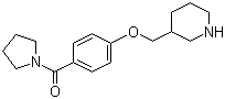 CAS # 1146080-82-1, [4-(3-Piperidinylmethoxy)phenyl]-1-pyrrolidinylmethanone
