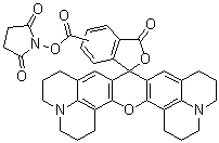 CAS 登录号：114616-32-9, 罗丹明-5(6)-羧酸 N-琥珀酰亚胺基酯