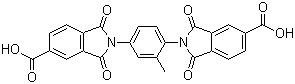 CAS # 114731-67-8, 2,2'-(2-Methyl-1,4-phenylene)bis[2,3-dihydro-1,3-dioxo-1H-isoindole-5-carboxylic acid]