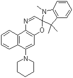 structure of CAS# 114747-45-4, 1,3,3-Trimethylindolino-6'-(1-piperidinyl)spironaphthoxazine