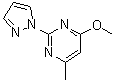 structure of CAS# 114833-96-4, 4-甲氧基-6-甲基-2-(1H-吡唑-1-基)嘧啶