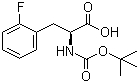 structure of CAS# 114873-00-6, Boc-2-fluoro-L-phenylalanine