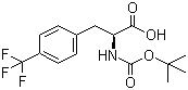 structure of CAS# 114873-07-3, Boc-L-4-三氟甲基苯丙氨酸