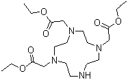 structure of CAS# 114873-52-8, 1,4,7-Tris(ethoxycarbonylmethyl)-1,4,7,10-tetraazacyclododecane