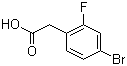 structure of CAS# 114897-92-6, 4-溴-2-氟苯乙酸