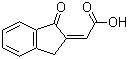 CAS # 114915-75-2, 2-(1,3-Dihydro-1-oxo-2H-inden-2-ylidene)acetic acid