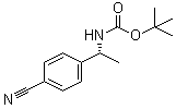 structure of CAS# 1149727-73-0, [(1R)-1-(4-氰基苯基)乙基]氨基甲酸叔丁酯