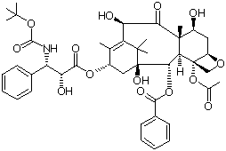 structure of CAS# 114977-28-5, Docetaxel
