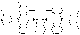 structure of CAS# 1150113-66-8, (1R,2R)-N1,N2-双[[2-[双(3,5-二甲基苯基)膦]苯基]甲基]-1,2-环己二胺