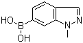 structure of CAS# 1150114-80-9, 1-甲基吲唑-6-硼酸