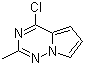structure of CAS# 1150617-75-6, 4-Chloro-2-methylpyrrolo[1,2-f][1,2,4]triazine