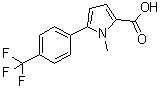 structure of CAS# 1153905-13-5, 1-甲基-5-[4-(三氟甲基)苯基]-1H-吡咯-2-羧酸