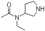 structure of CAS# 115445-29-9, 3-(N-乙酰基-N-乙基氨基)吡咯烷