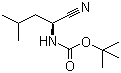 structure of CAS# 115654-59-6, N-叔丁氧羰基-L-亮氨腈