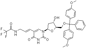 CAS # 115794-56-4, (E)-5'-O-[Bis(4-methoxyphenyl)phenylmethyl]-2'-deoxy-5-[3-[(trifluoroacetyl)amino]-1-propenyl]uridine