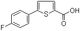 structure of CAS# 115933-30-7, 5-(4-氟苯基)噻吩-2-羧酸
