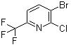 CAS # 1159512-34-1, 3-Bromo-2-chloro-6-(trifluoromethyl)pyridine