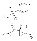 structure of CAS# 1159609-95-6, (1R,2S)-1-氨基-2-乙烯基-环丙烷羧酸乙酯 4-甲基苯磺酸盐