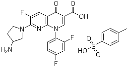 Tosufloxacin tosylate molecular structure (CAS 115964-29-9)