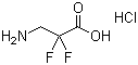 structure of CAS# 1159825-06-5, 3-氨基-2,2-二氟丙酸盐酸盐
