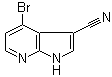 structure of CAS# 1159982-14-5, 4-溴-1H-吡咯并[2,3-b]吡啶-3-甲腈