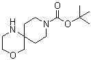 structure of CAS# 1160247-04-0, 2-Oxa-5,9-diazaspiro[5.5]undecane-9-carboxylic acid tert-butyl ester