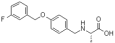 CAS # 1160513-60-9, (S)-2-[[4-[(3-Fluorobenzyl)oxy]benzyl]amino]propionic acid