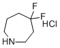 structure of CAS# 1160721-05-0, 4,4-Difluoroazepane hydrochloride