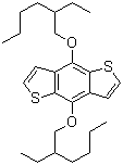 structure of CAS# 1160823-77-7, 4,8-Bis[(2-ethylhexyl)oxy]benzo[1,2-b:4,5-b']dithiophene