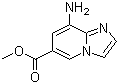structure of CAS# 1160994-94-4, 8-Aminoimidazo[1,2-a]pyridine-6-carboxylic acid methyl ester